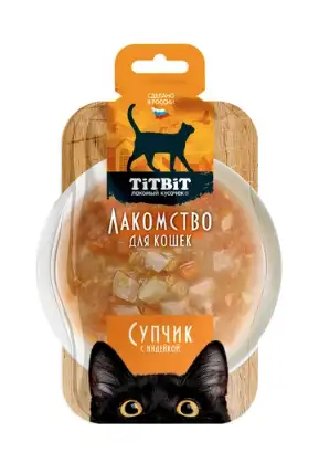 Купить titbit Лакомый кусочек лакомство для кошек, Супчик с индейкой