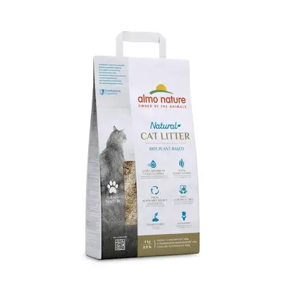 Купить almo nature cat litter 100% Натуральный биоразлагаемый комкующийся наполнитель для кошек (зерновой)