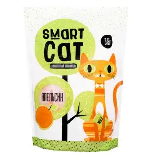 Smart Cat силикагелевый наполнитель для кошек с ароматом апельсина