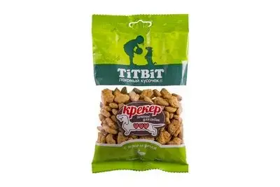 Купить titbit лакомство для маленьких собак крекер с мясом утки