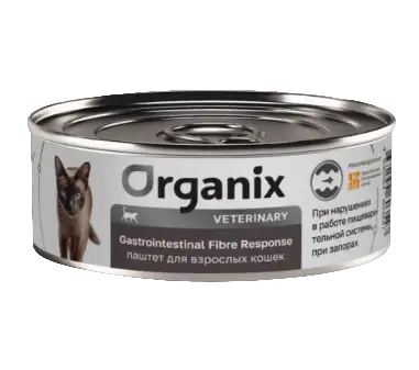 Organix vet GASTROINTESTINAL FIBRE RESPONSE консервы для взрослых кошек при запорах