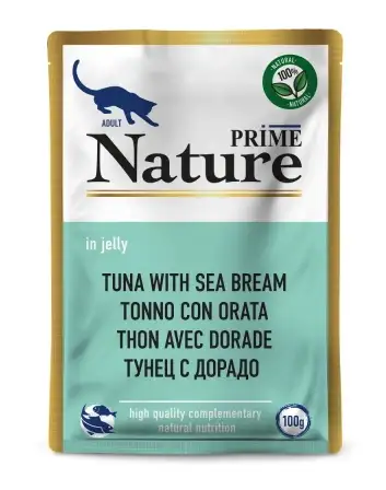 Купить prime nature влажный корм для взрослых кошек тунец с дорадо (пауч)
