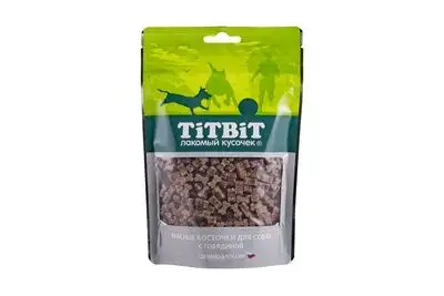 Купить titbit лакомство для собак косточки мясные с говядиной 