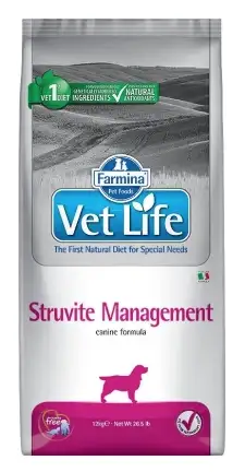 Купить farmina vet life struvite management сухой корм для взрослых собак всех пород для снижения рецидивов МКБ