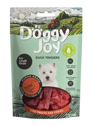 Купить doggy joy лакомство для собак мелких пород, нарезка утиного филе