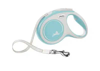 Купить flexi рулетка-ремень для собак, голубая, new comfort tape light blue