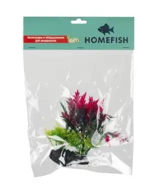 Купить homefish Колеус растение для аквариума пластиковое с грузом