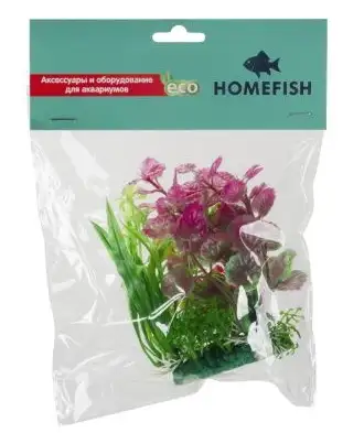 Купить homefish Людвигия растение для аквариума пластиковое с грузом