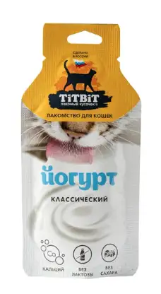 Купить titbit Лакомство для кошек Йогурт классический
