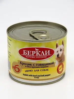 Купить berkley консервы для собак с кроликом, говядиной и болгарским перцем local