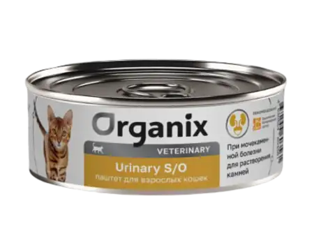 Купить organix vet urinary s/o консервы для взрослых кошек при мочекаменной болезни