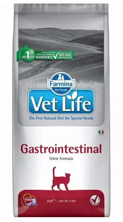 Купить farmina vet life сухой корм для кошек при нарушениях пищеварения (gastro-intestinal)