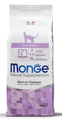 Monge Cat Daily Line Sterilised Сухой корм для стерилизованных кошек, из курицы