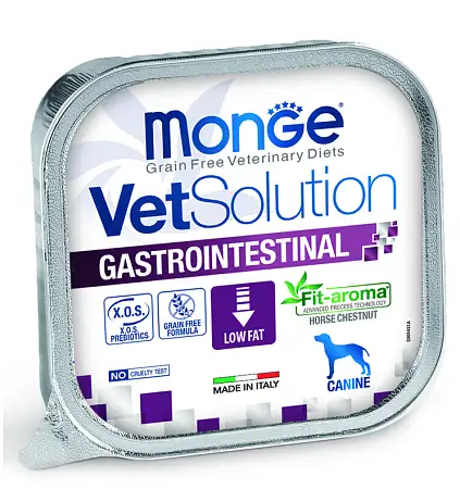 Купить monge vetsolution dog gastrointestinal диетический корм для взрослых собак всех пород при заболеваниях ЖКТ (ламистер)