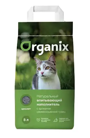 Купить organix наполнитель впитывающий минеральный для кошек с ароматом свежескошенной травы