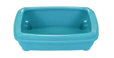 HOMECAT туалет для кошек с бортиком бирюзовый