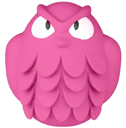 Купить mr.kranch игрушка для собак Сова с ароматом бекона, розовая