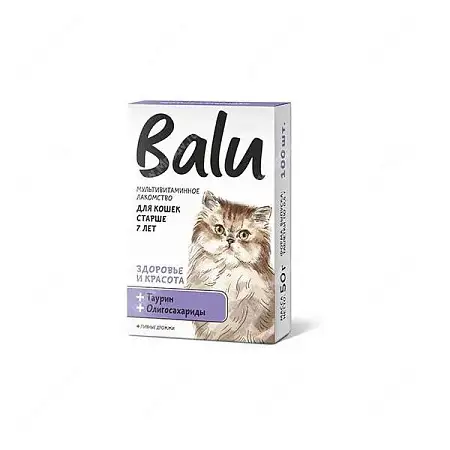 Купить balu Мультивитаминное лакомство для кошек старше 7 лет Здоровье и красота