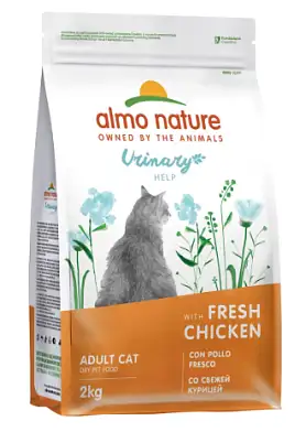 Almo Nature сухой корм для взрослых кошек для профилактики мочекаменной болезни (МКБ), со свежей курицей