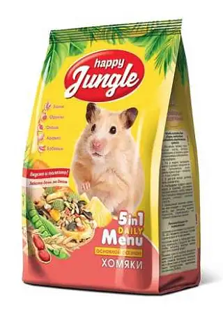Купить happy jungle Сухой корм для хомяков