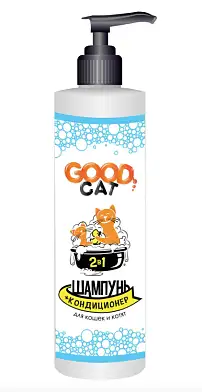 GOOD CAT Шампунь-кондиционер 2 в 1 для кошек и котят