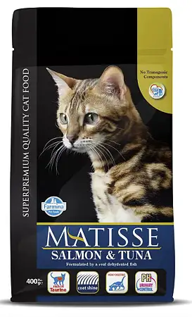Купить farmina matisse salmon & tuna сухой корм для взрослых кошек с лососем и тунцом