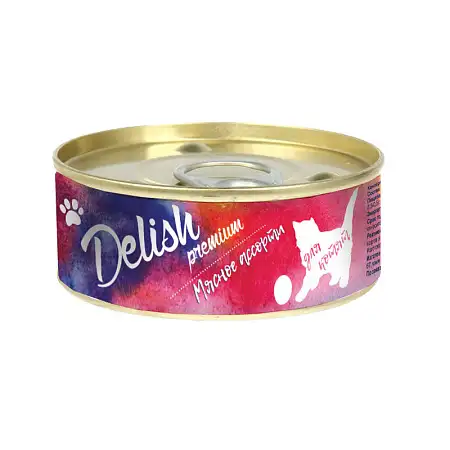 Купить delish premium конcервы для котят мясное ассорти