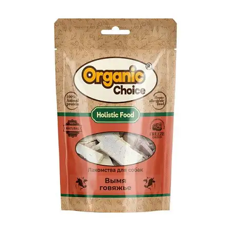 Купить organic Сhoice лакомство для собак вымя говяжье