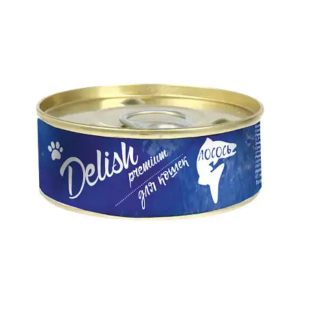Купить delish premium консервы для кошек лосось