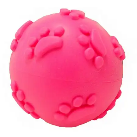 Купить homepet tpr игрушка для собак мяч с рисунком лапки с пищалкой