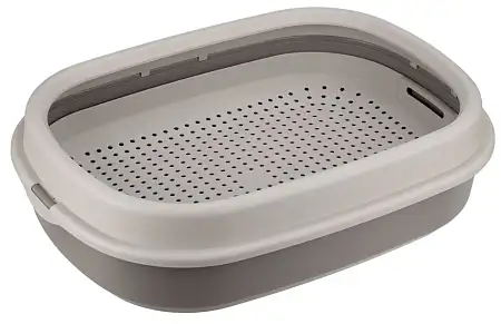 Купить homecat frost touch туалет для кошек с низким бортом и сеткой капучино