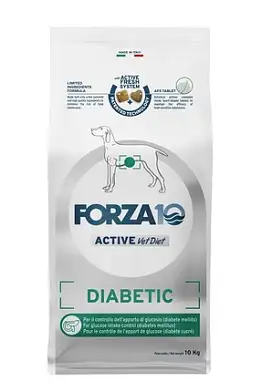 Forza10 Active VetDiet DIABETIC all size сухой диетический корм для взрослых собак всех пород, при сахарном диабете, с рыбой