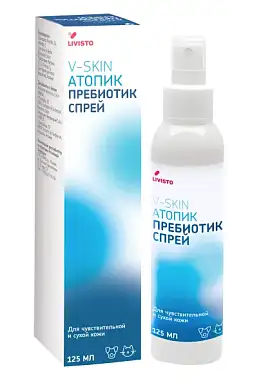 V-Skin Атопик пребиотик спрей для кошек и собак