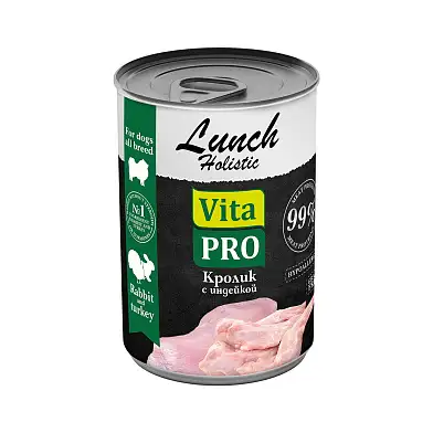 VITA PRO LUNCH консервы для собак кролик с индейкой
