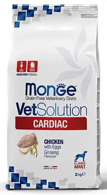 Monge VetSolution Dog Cardiac сухой корм для взрослых собак всех пород при заболеваниях сердца