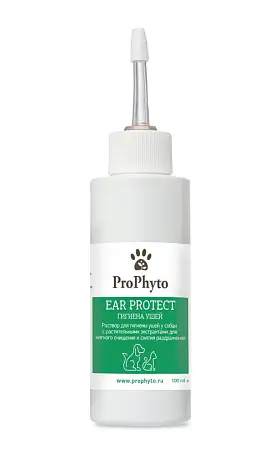 Купить prophyto ear protect раствор для чистки ушей собак и кошек с противовоспалительными свойствами