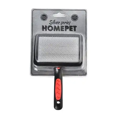 Купить homepet silver series пуходерка пластиковая с каплей для собак и кошек