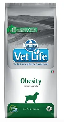 Farmina Vet Life Dog Obesity сухой корм для взрослых собак всех пород с ожирением с курицей