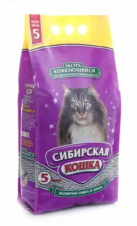 Купить Сибирская кошка комкующийся наполнитель для длинношерстных кошек "экстра"