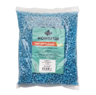 HOMEFISH грунт для аквариума голубой