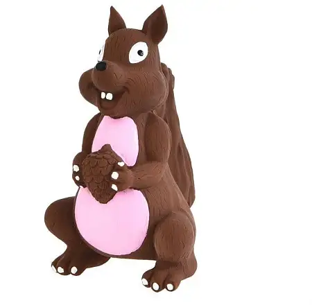 Купить homepet игрушка для собак белка с пищалкой латекс