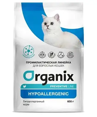 Organix Preventive Line Hypoallergenic сухой корм для кошек "Гипоаллергенный"