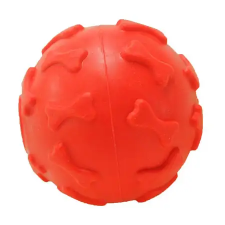 Купить homepet tpr игрушка для собак мяч с рисунком косточки с пищалкой