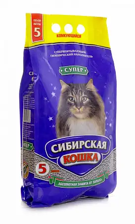 Купить Сибирская кошка комкующийся наполнитель для кошек "супер"