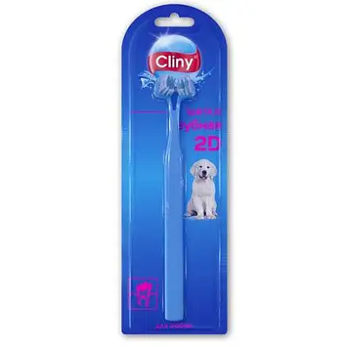 Cliny зубная щетка 2D для собак