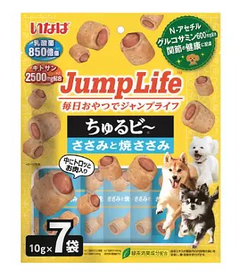 Inaba Jump Life лакомство для собак запеченные трубочки с куриным филе