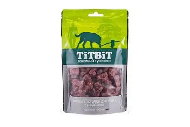 TiTBiT лакомство для собак всех пород Мясные косточки с бараниной