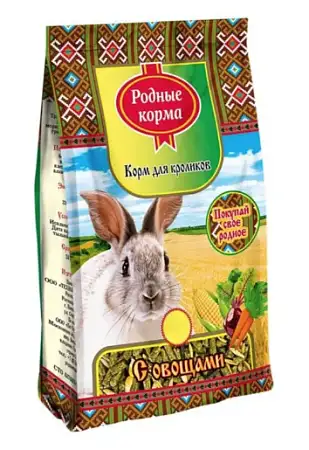 Купить Родные корма Сухой корм для кроликов с овощами