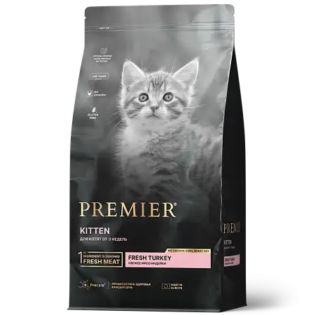 Купить premier сухой корм для котят с индейкой