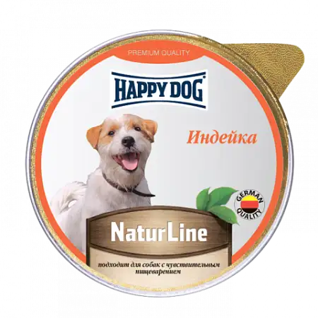 Купить happy dog natur line влажный корм паштет для собак индейка (ламистер)